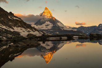 ski chalet in zermatt matterhorn switzerland