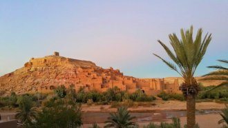 sunset in morocco